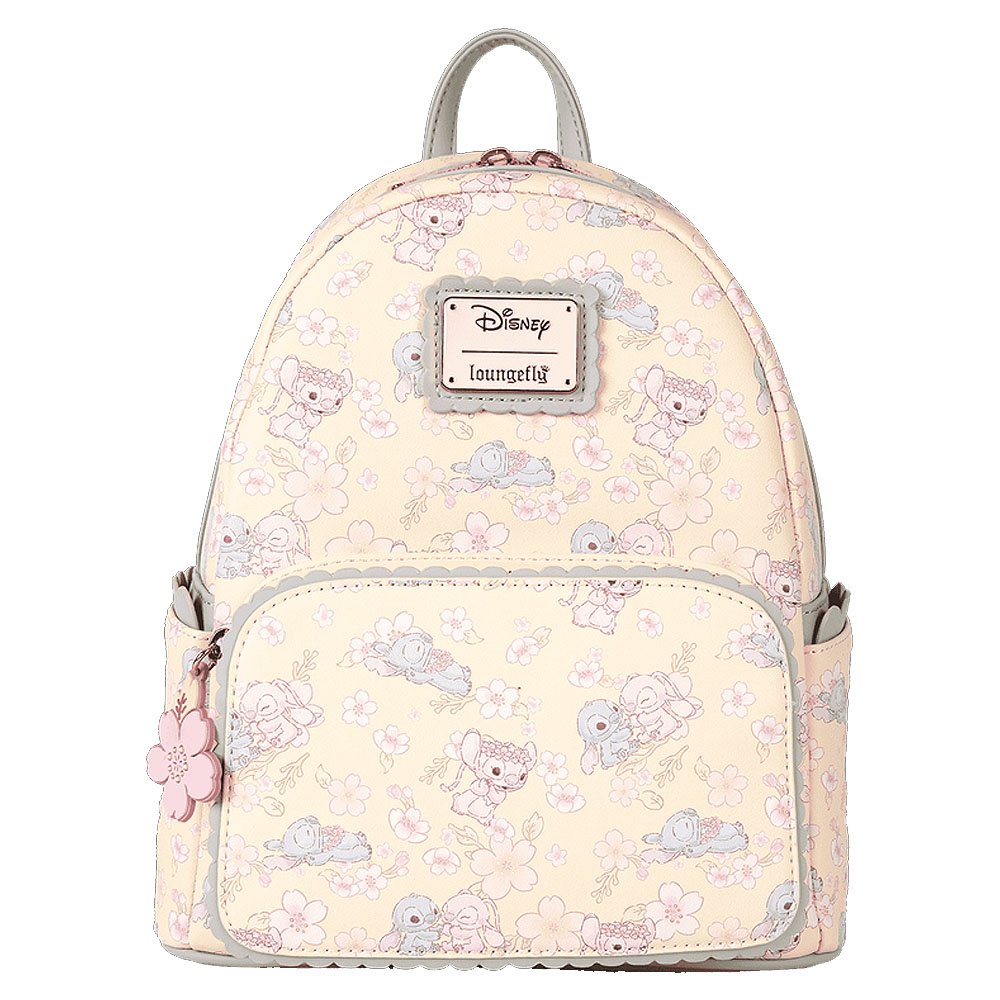 Loungefly x Stitch & Angel Cherry Blossom All-Over Print Mini Backpack
