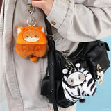 Anirollz Miniz Red Panda Foxiroll Plush Charm Keychain