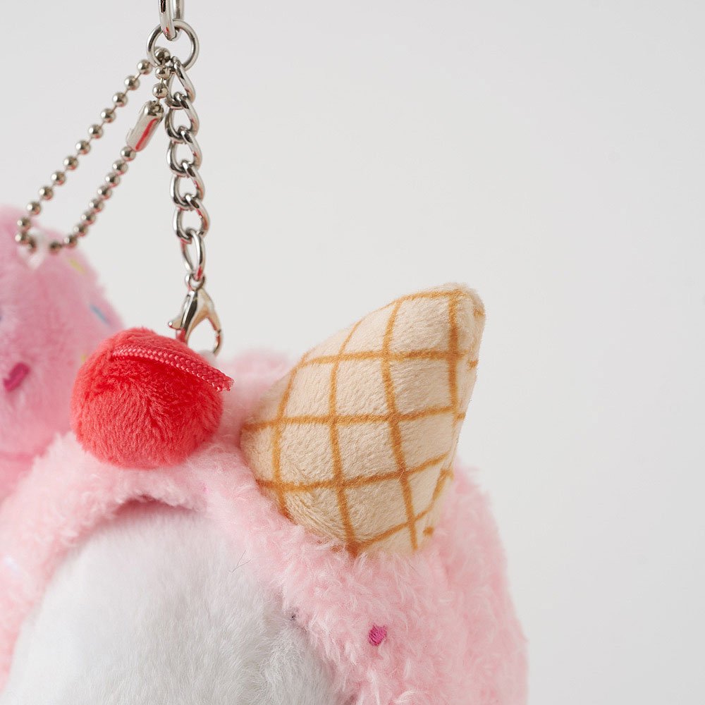 Peanuts Snoopy Strawberry Ice Cream Plush Keychain – Hello