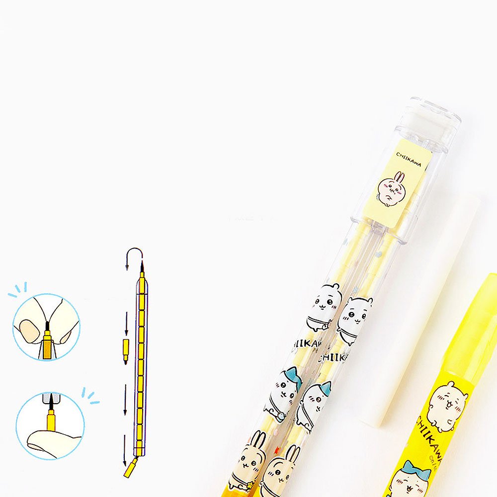 Chiikawa and Friends Cartridge Pencil and Eraser Stationery Set
