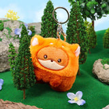 Anirollz Miniz Red Panda Foxiroll Plush Charm Keychain