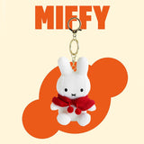 Miffy Knit Cape Mascot Plush Keychain