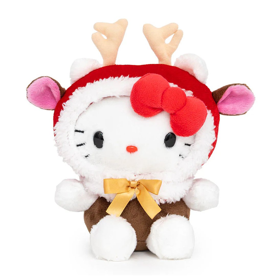 Sanrio Hello Kitty Santa Claus Reindeer Costume Bean Doll Plush