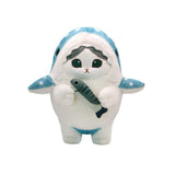 Mofusand Shark Meow Plush :Blue Cat