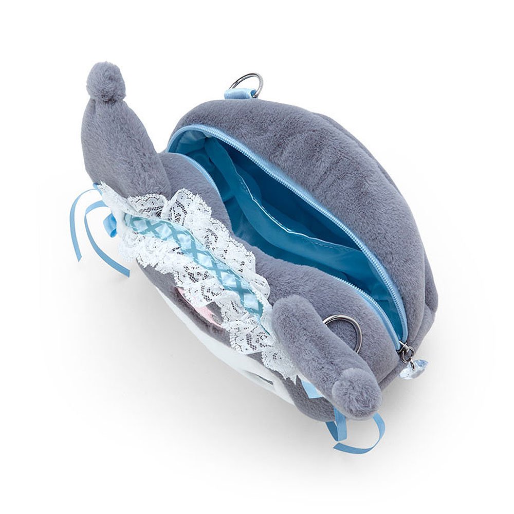 Kuromi Plush Crossbody Bag :Blue Angel