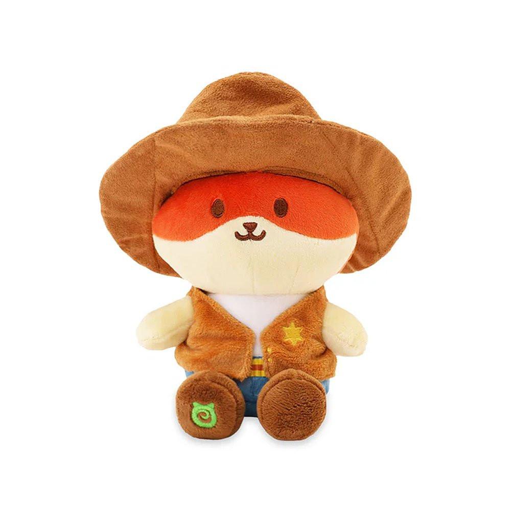 Anirollz Western Cowboy Foxiroll Small Sitting Plush