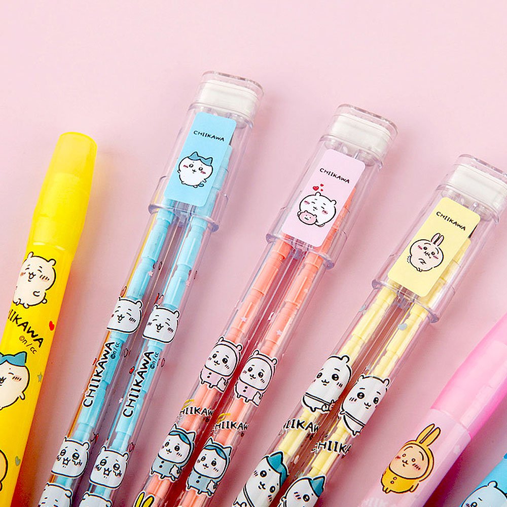 Chiikawa and Friends Cartridge Pencil and Eraser Stationery Set