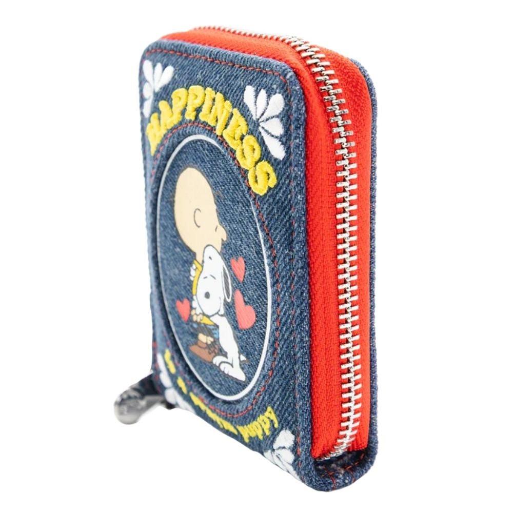 Whatever! Makes You Happy x Peanuts 75th Anniversary “Happiness Is a Warm Puppy” Denim Accordion Wallet