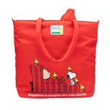 Whatever! Makes You Happy x Peanuts 75th Anniversary Snoopy House Padded Nylon Tote Bag
