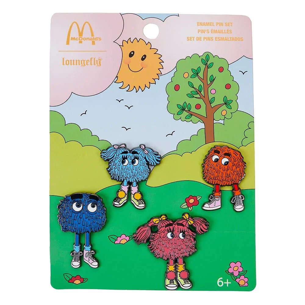Loungefly x  McDonald’s Vintage Fry Kids Triple 4pcs Pin Set