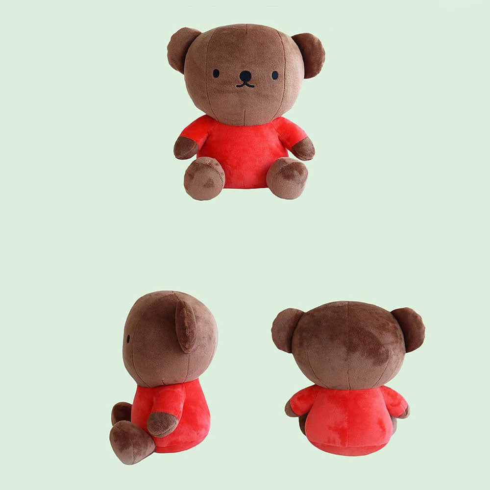 Miffy friends Boris Teddy Bear plush, Boris Teddy Bear Stuffed Animal plush, Boris Teddy Bear Soft Doll Toy