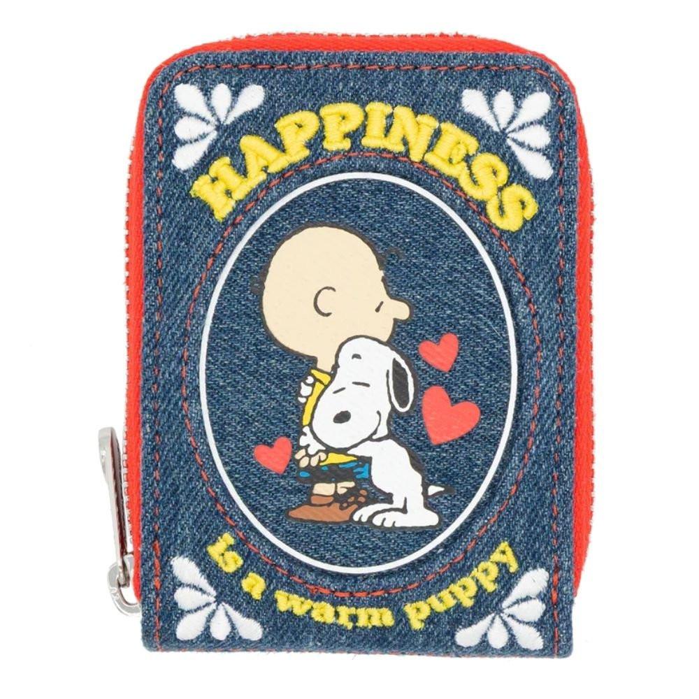 Whatever! Makes You Happy x Peanuts 75th Anniversary “Happiness Is a Warm Puppy” Denim Accordion Wallet