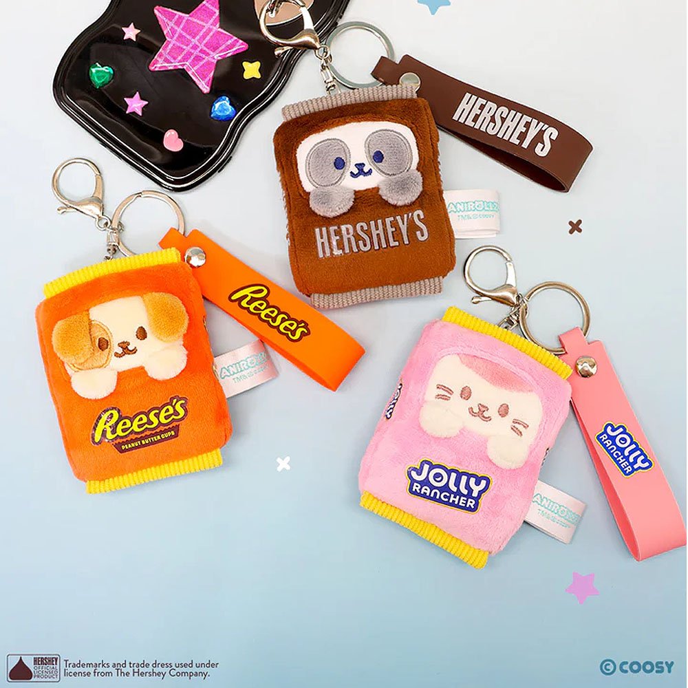 Anirollz x Jolly Rancher Kittiroll Plush Strap Charm Keychain