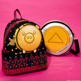 Loungefly x Squid Game Piggy Bank Masked Men Glow Mini Backpack