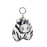 Anirollz Miniz Zebra Pandaroll Plush Charm Keychain