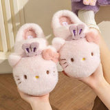 Sanrio Hello Kitty Bunny Head Fur Slippers (Kids)