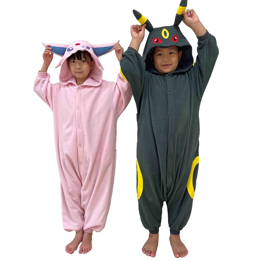 Pokemon Espeon Kids Costume Kigurumi Jumpsuit