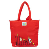 Whatever! Makes You Happy x Peanuts 75th Anniversary Snoopy House Padded Nylon Tote Bag