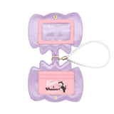 Kewpie Cat Bow Pearl Wristlet Card Holder