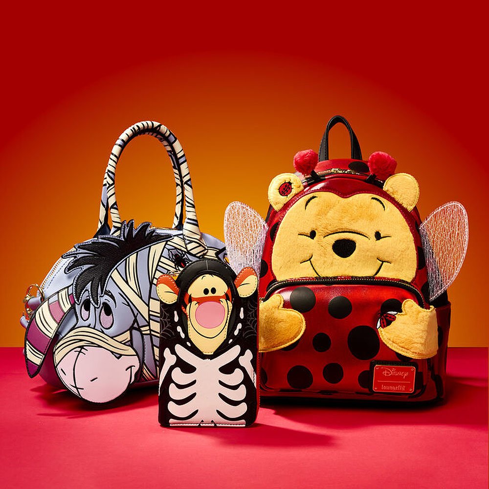 Loungefly x Winnie The Pooh Skeleton Tigger Cosplay Glow Zip