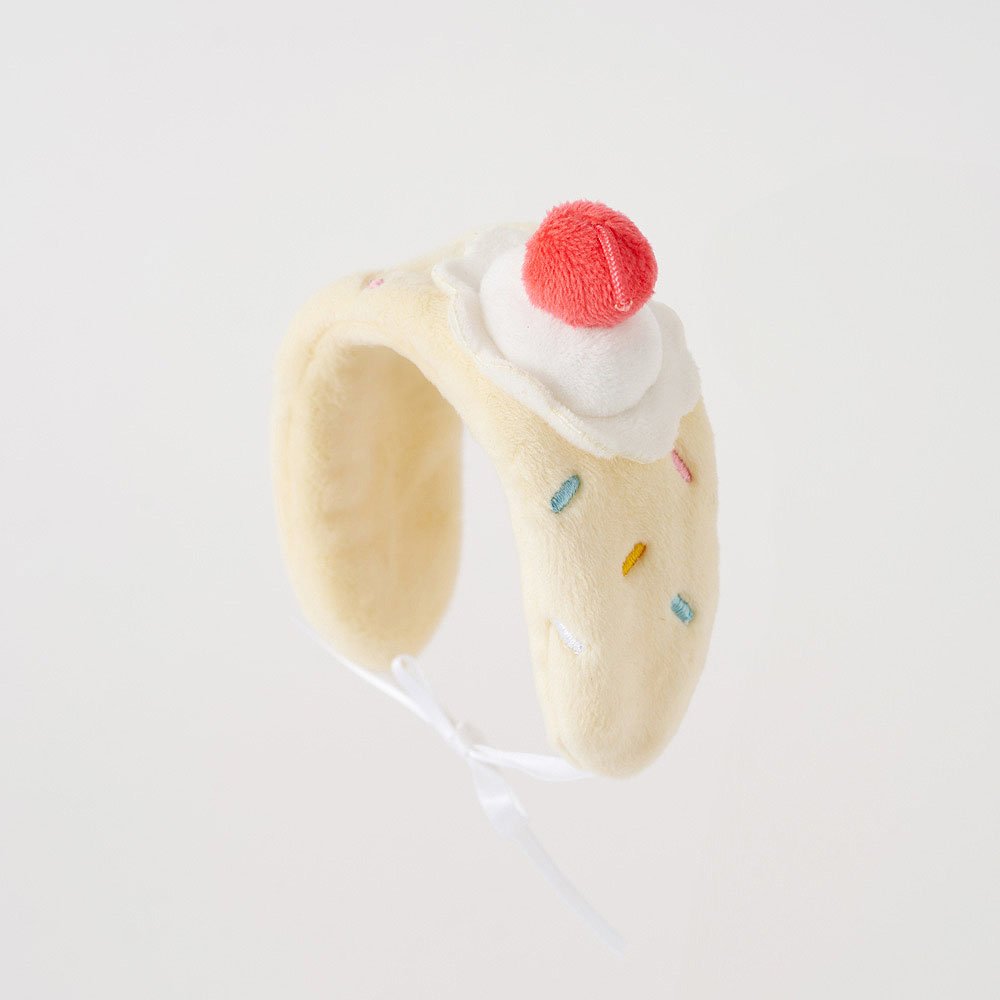 Peanuts Snoopy Vanilla Ice Cream Plush Keychain