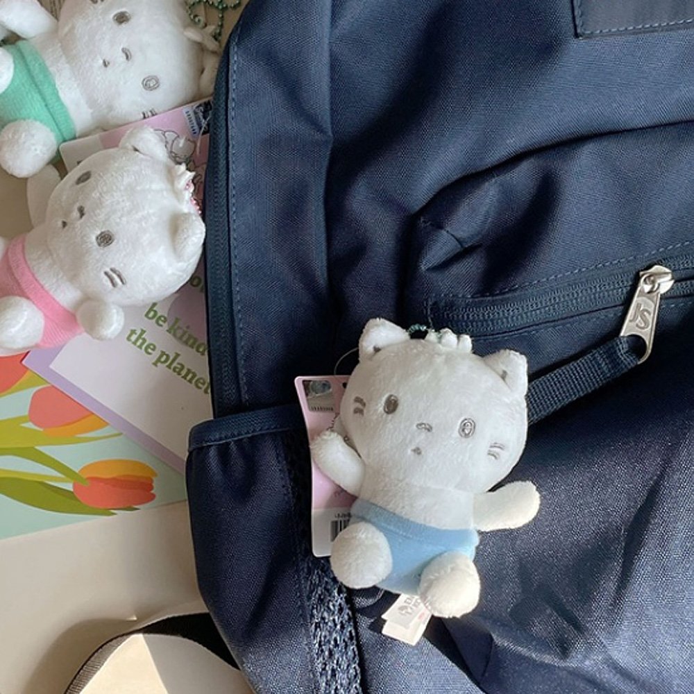 Sanrio Nya Ni Nyu Nye Nyon Mascot Plush Keychain