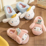 Sanrio Hello Kitty Bunny Head Fur Slippers (Kids)