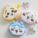 Chiikawa Hachiware Face Pouch Clip-On Keychain