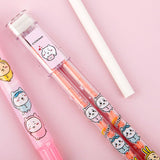 Chiikawa and Friends Cartridge Pencil and Eraser Stationery Set