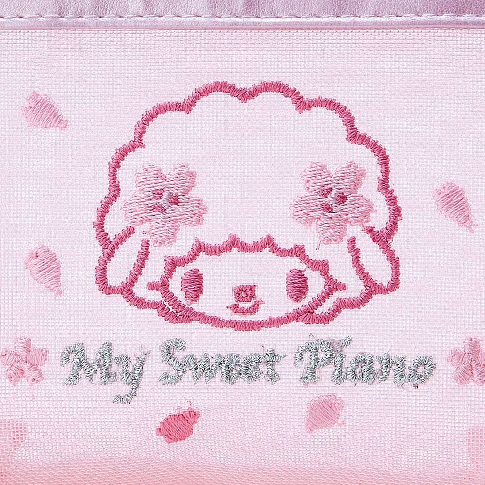 Sanrio My Sweet Piano Mesh Pouch :Pink Sakura