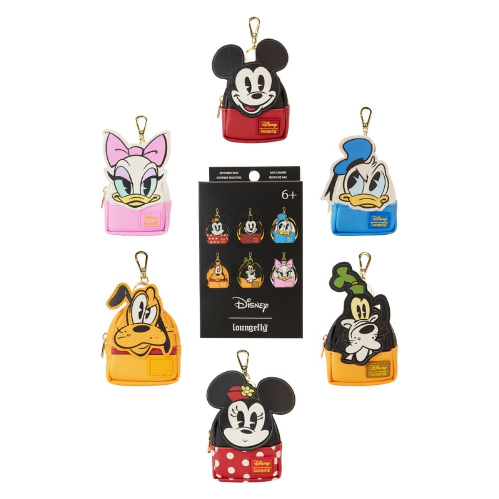 Loungefly x Mickey & Friends Picnic Cosplay Mystery Mini Backpack Keychain Charm