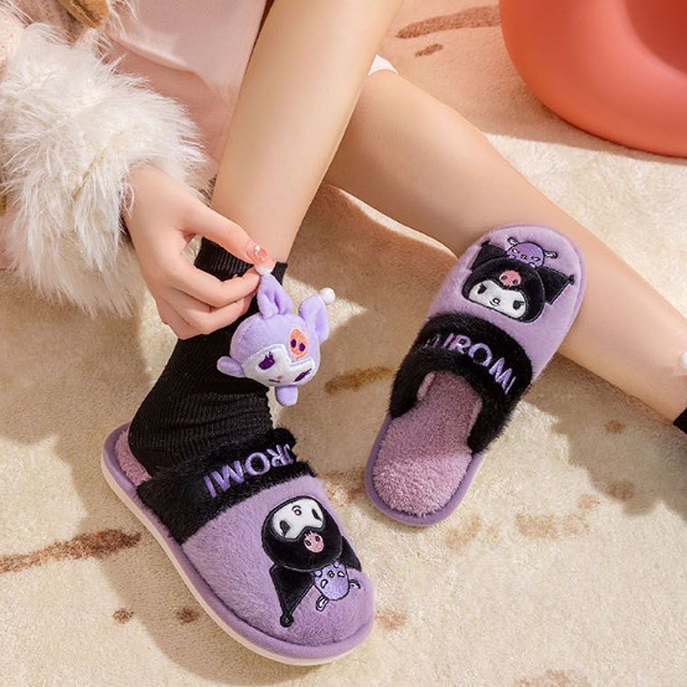 Sanrio Hello Kitty Two Tone Fur Slippers