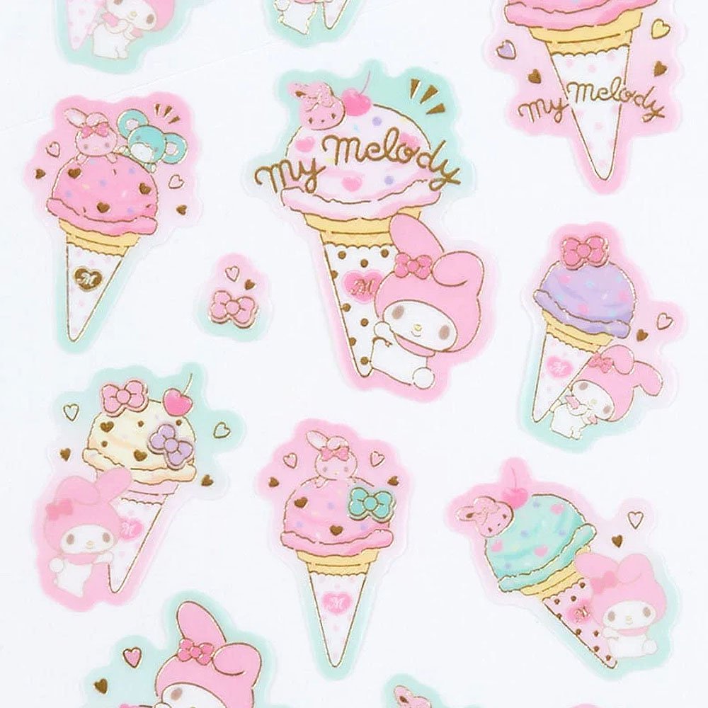 Sanrio My Melody Sticker Sheet :Ice Cream Party