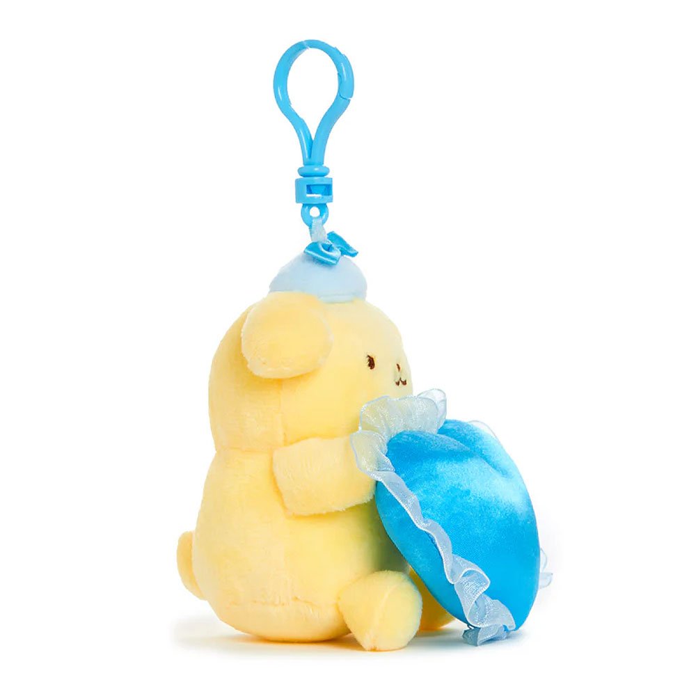 Sanrio Pompompurin Mascot Clip-On Plush : Something Blue
