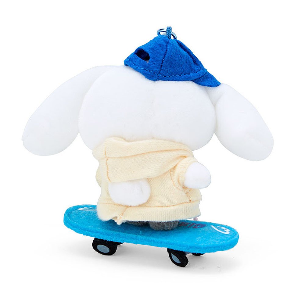 Sanrio Cinnamoroll Skateboard Plush Mascot Keychain