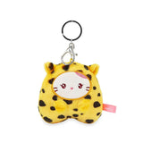 Anirollz Miniz Leopard Kittiroll Plush Charm Keychain