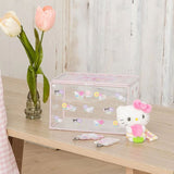Sanrio Characters Storage Clear Box :Pastel Check