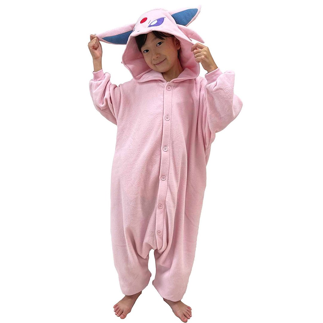 Pokemon Espeon Kids Costume Kigurumi Jumpsuit