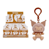 Sanrio Characters Chocolate Milk Flocked Clip-on Keychain Blind Box