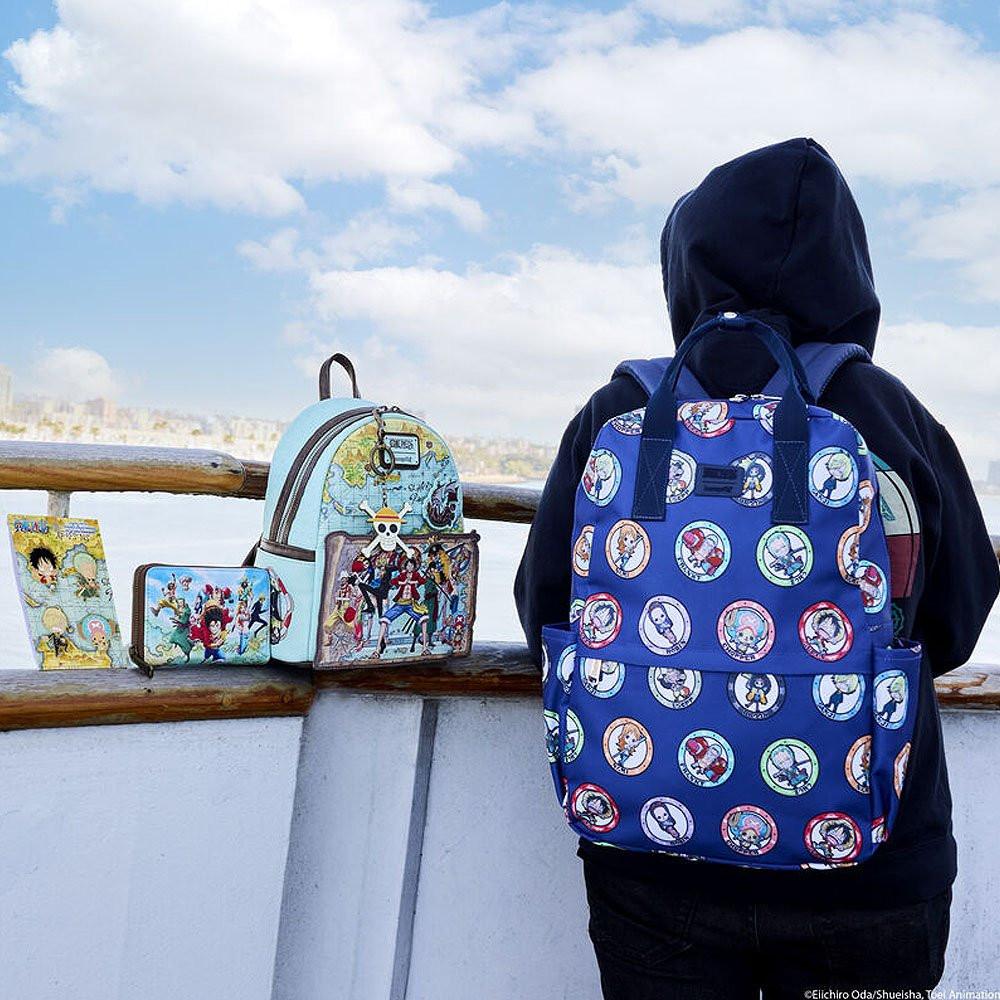 Loungefly x One Piece 25th Anniversary Chibi 4-Piece Pin Set