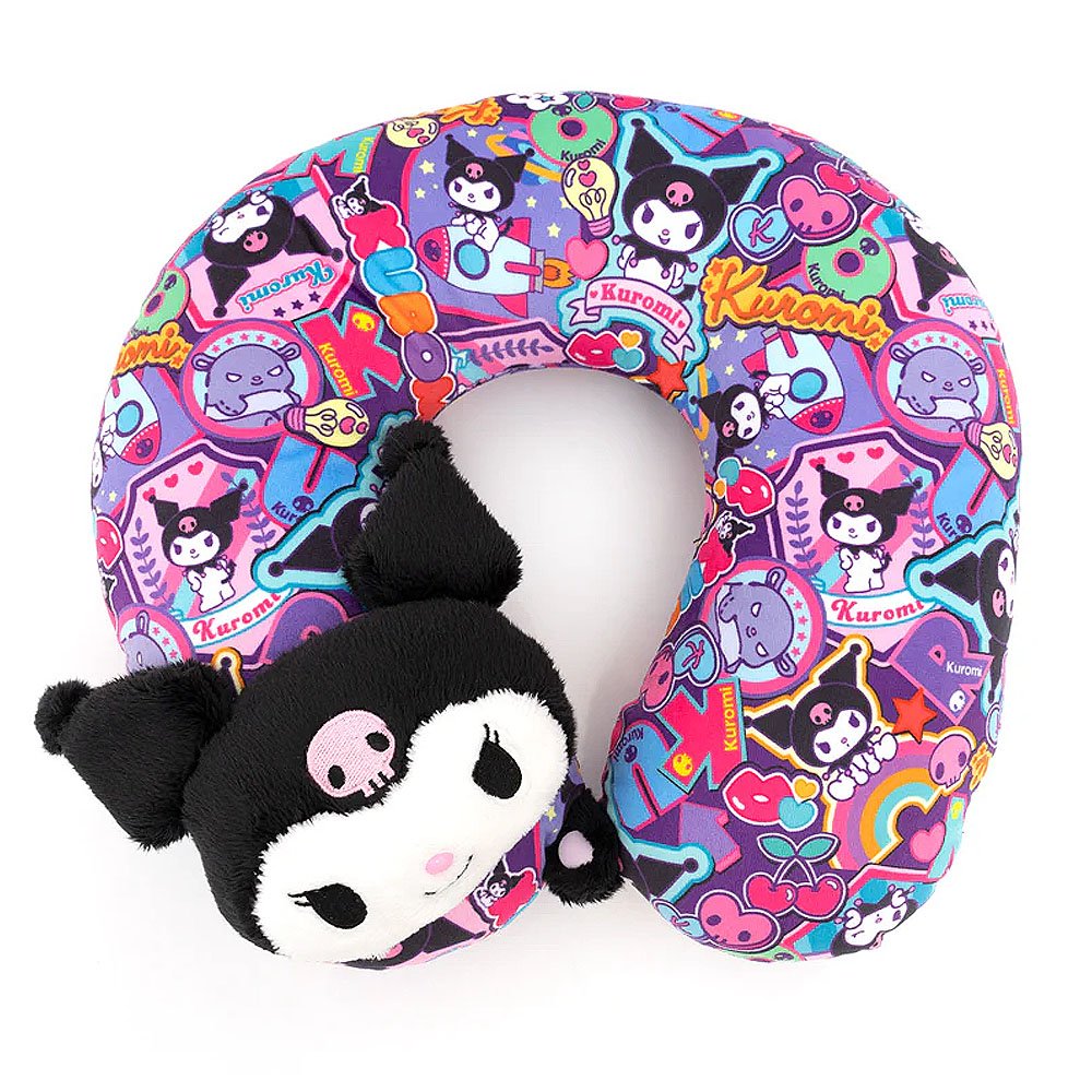 Sanrio Kuromi Applique Neck Pillow