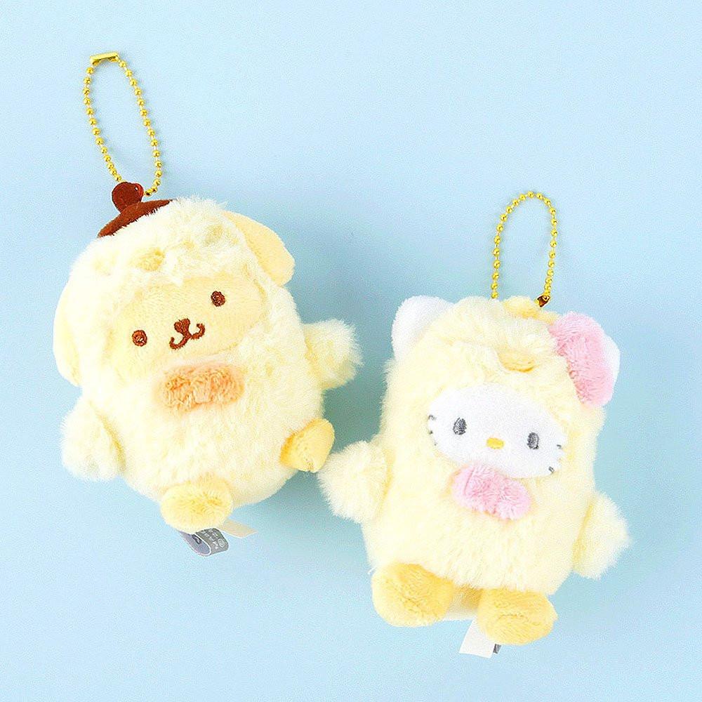 Sanrio Pompompurin Chick Plush Keychain