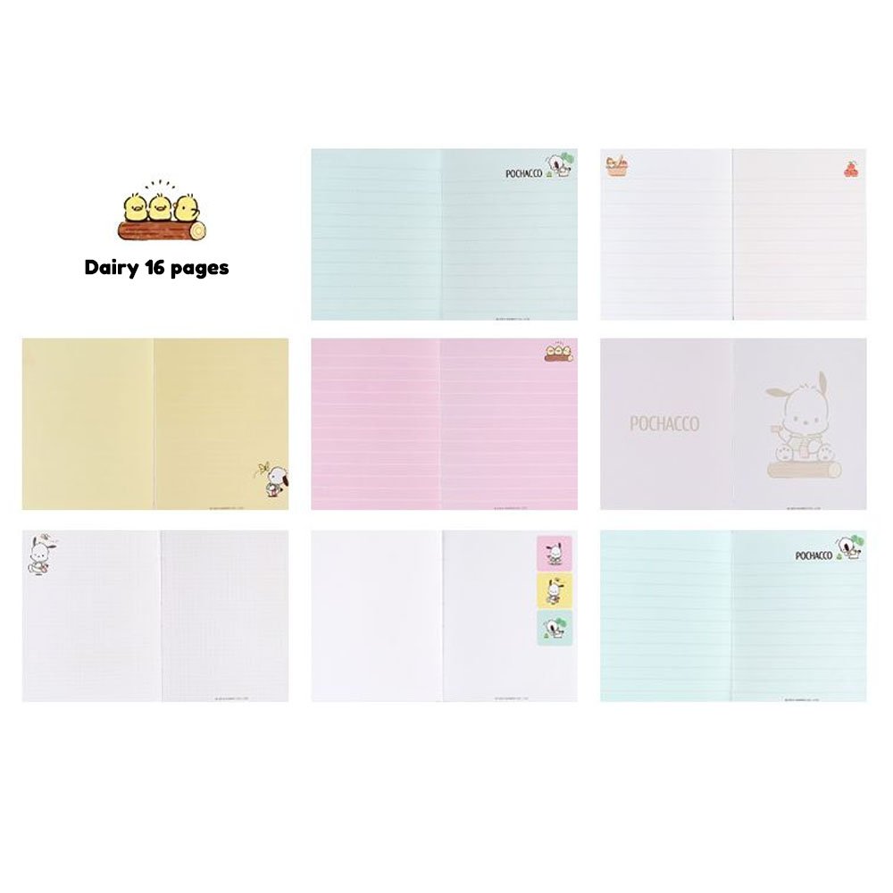 Sanrio Pochacco Diary & Sticker Bag Gift Set