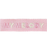Sanrio My Melody Embroidered Logo Keychain :Retro Series