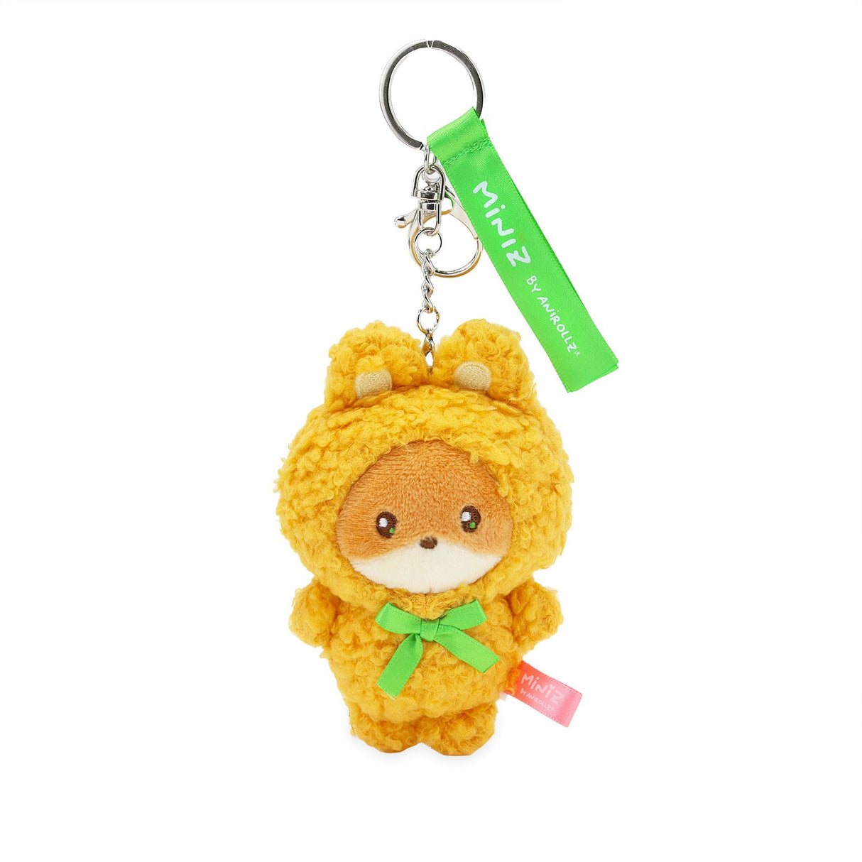 Anirollz Miniz Bunny Costume Foxiroll Plush Charm Keychain