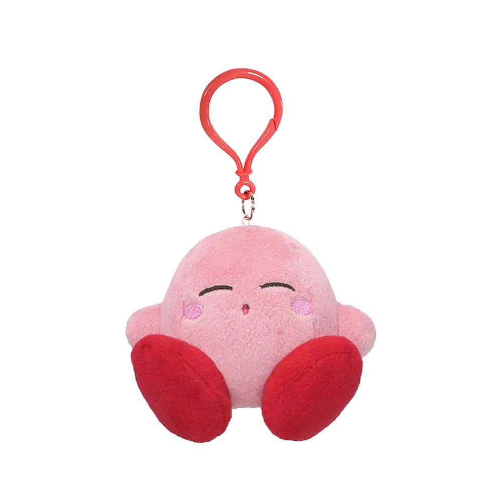 Kirby Sleeping Clip-On Plush Keychain