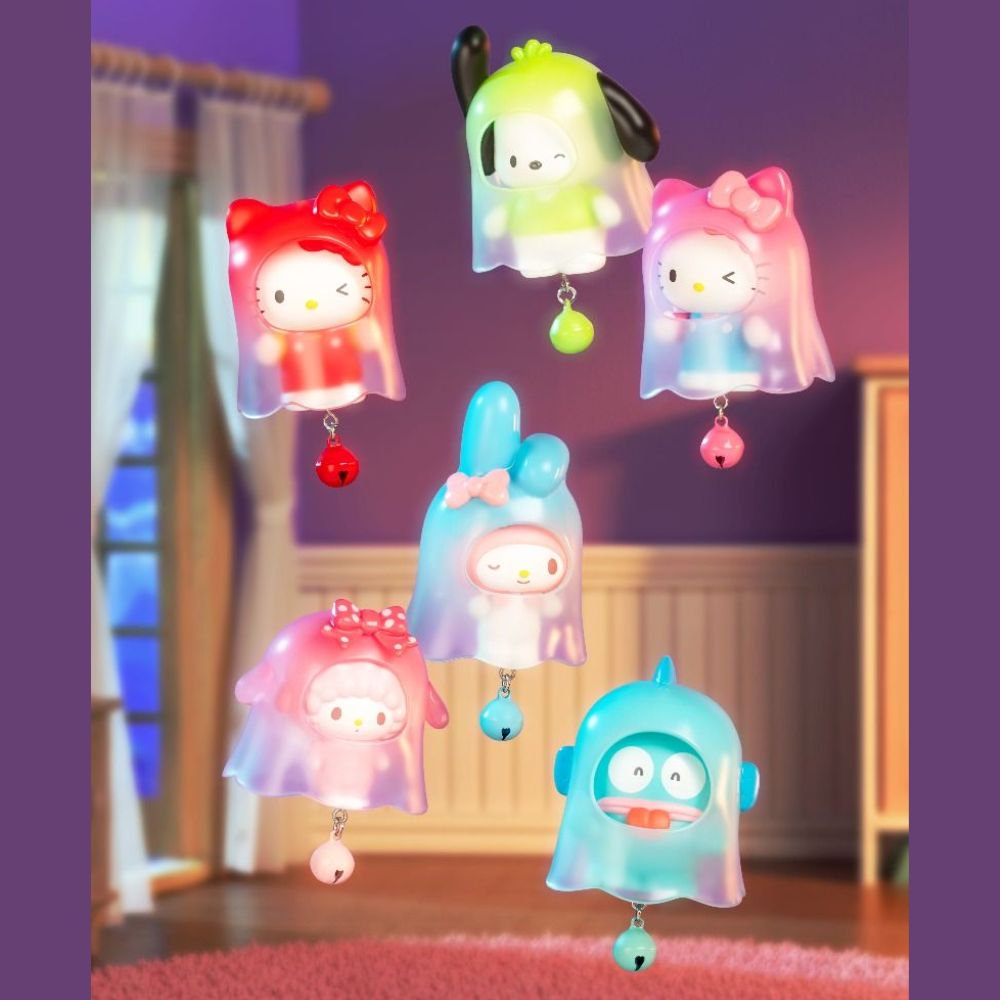 Sanrio Characters Ghostly Appearance Figure Bell Keychain Blind Box
