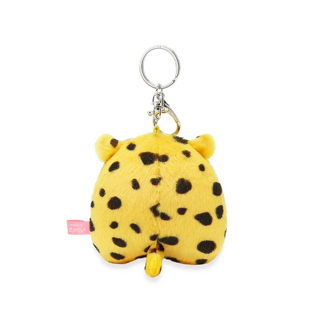 Anirollz Miniz Leopard Kittiroll Plush Charm Keychain