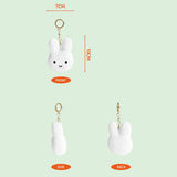 Miffy Face Mascot Plush Keychain