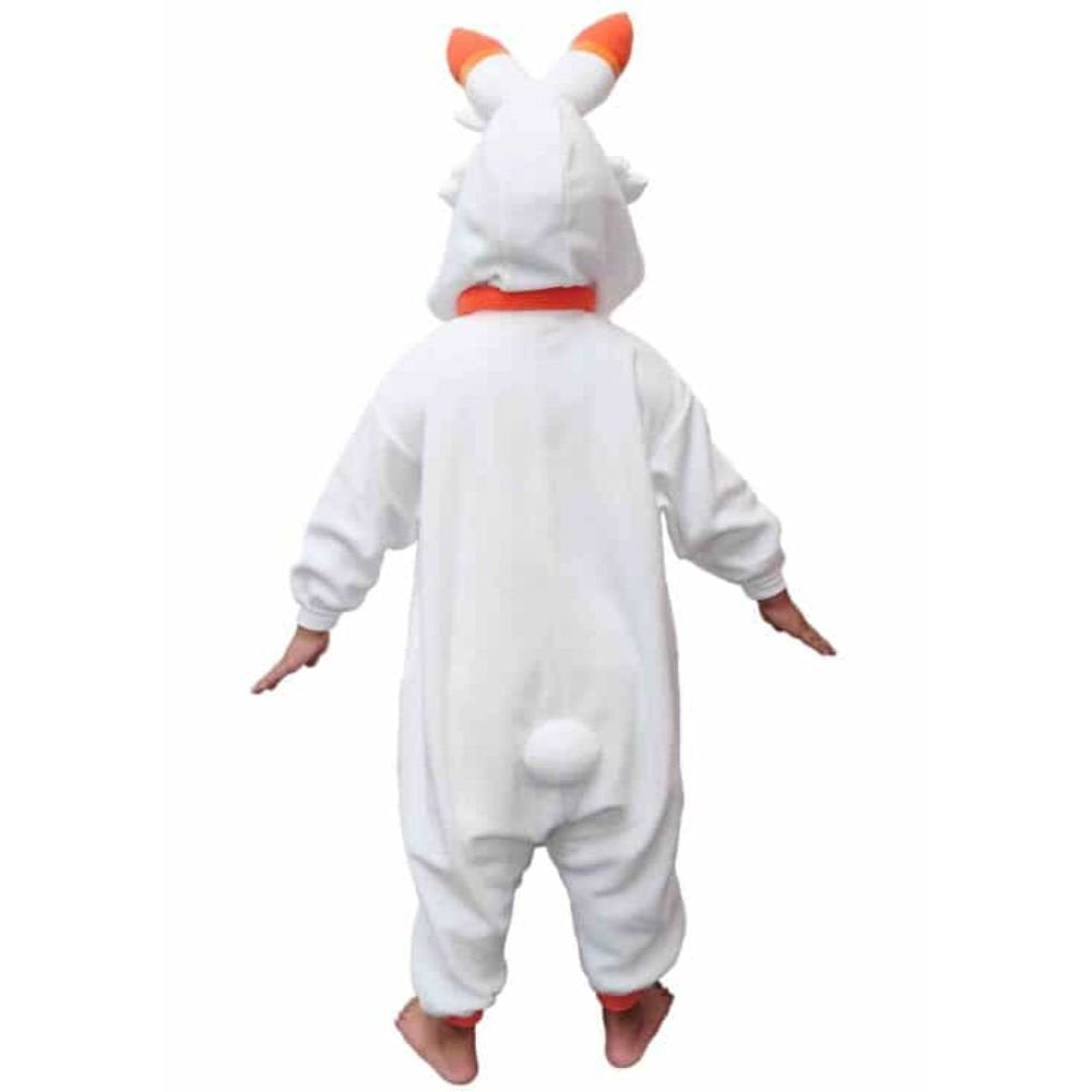 Pokemon Scorbunny Kids Costume Kigurumi Jumpsuit